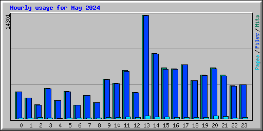 Hourly usage for May 2024