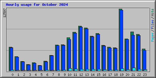 Hourly usage for October 2024